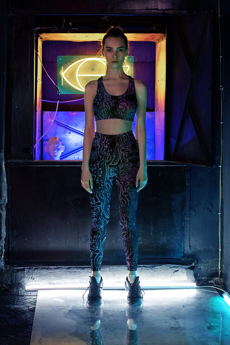 Nyx Primordial High Rise Yoga Leggings Kastle Art